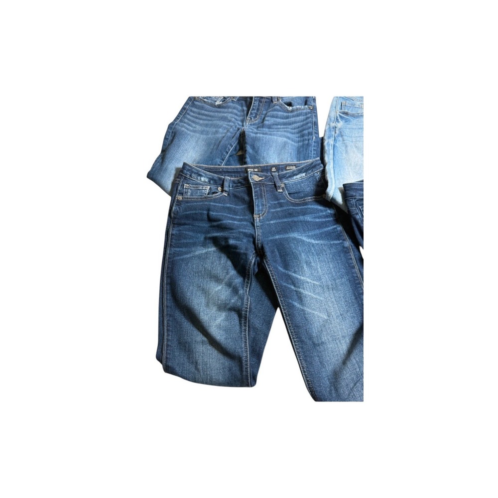Woman's Skinny Jean Bundle Of 5 Blue Denim Jeans Sizes 24-26 - Picture 3 of 8